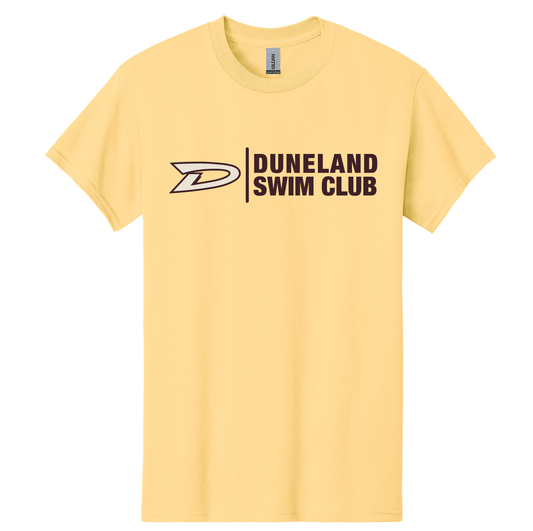 Duneland Swim Club T-shirt - Yellow Haze - Nottingham Embroidery