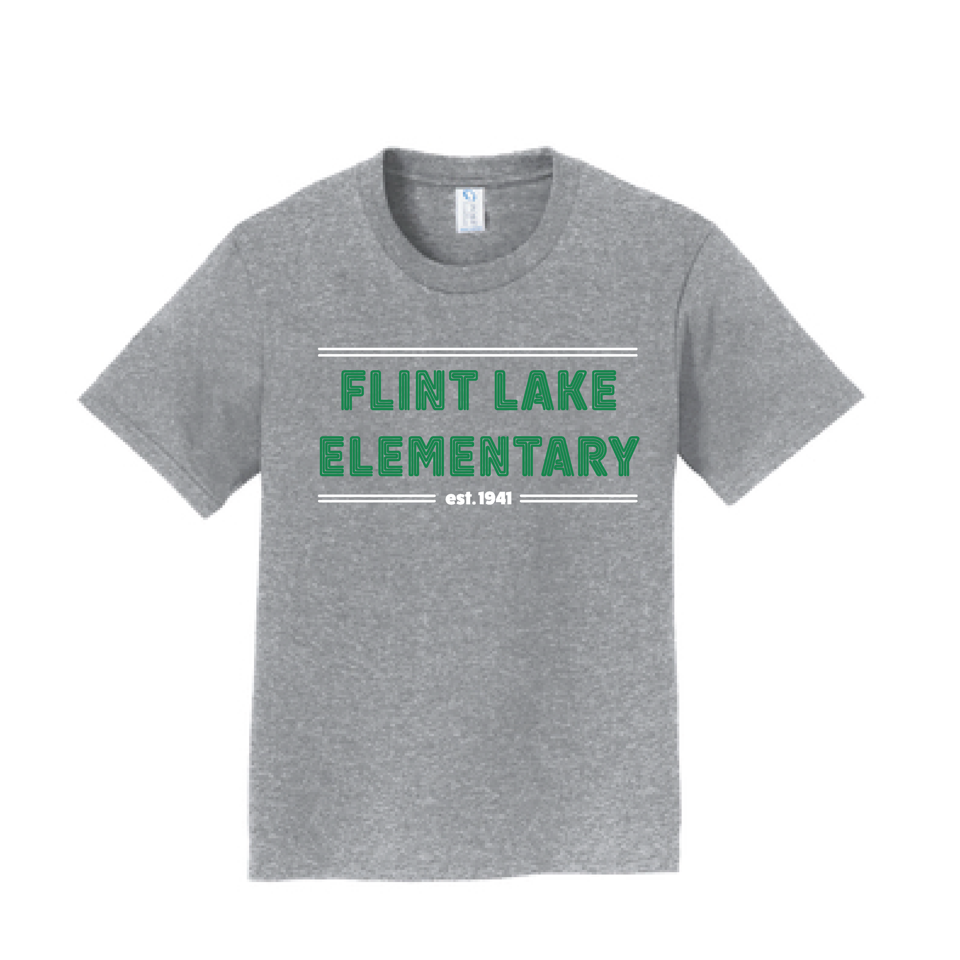 Flint Lake Elementary School | Flint Lake Est. Shirt - Nottingham Embroidery