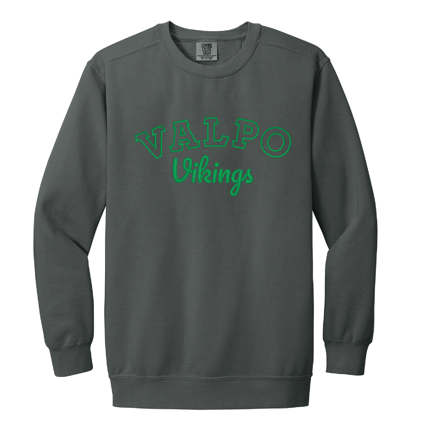 Valparaiso | Embroidered Varsity Crewneck Sweatshirt
