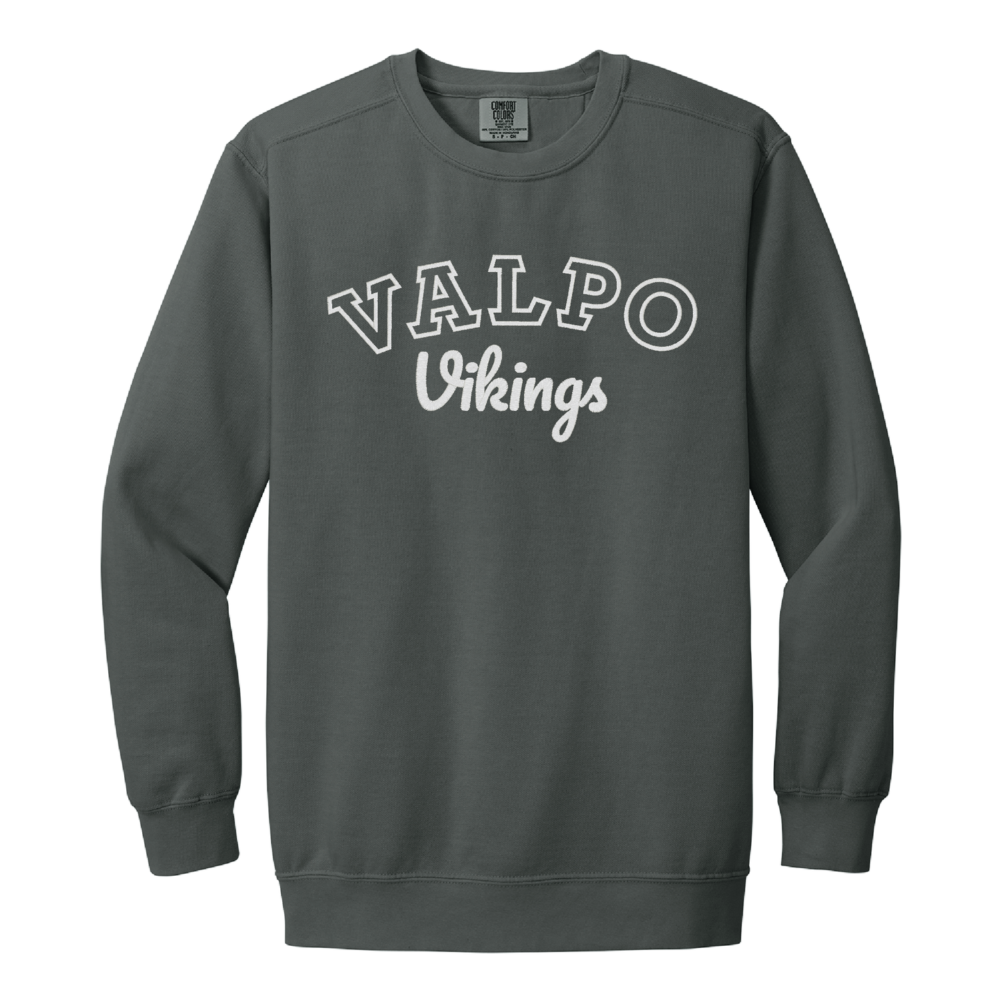 Valparaiso | Embroidered Varsity Crewneck Sweatshirt