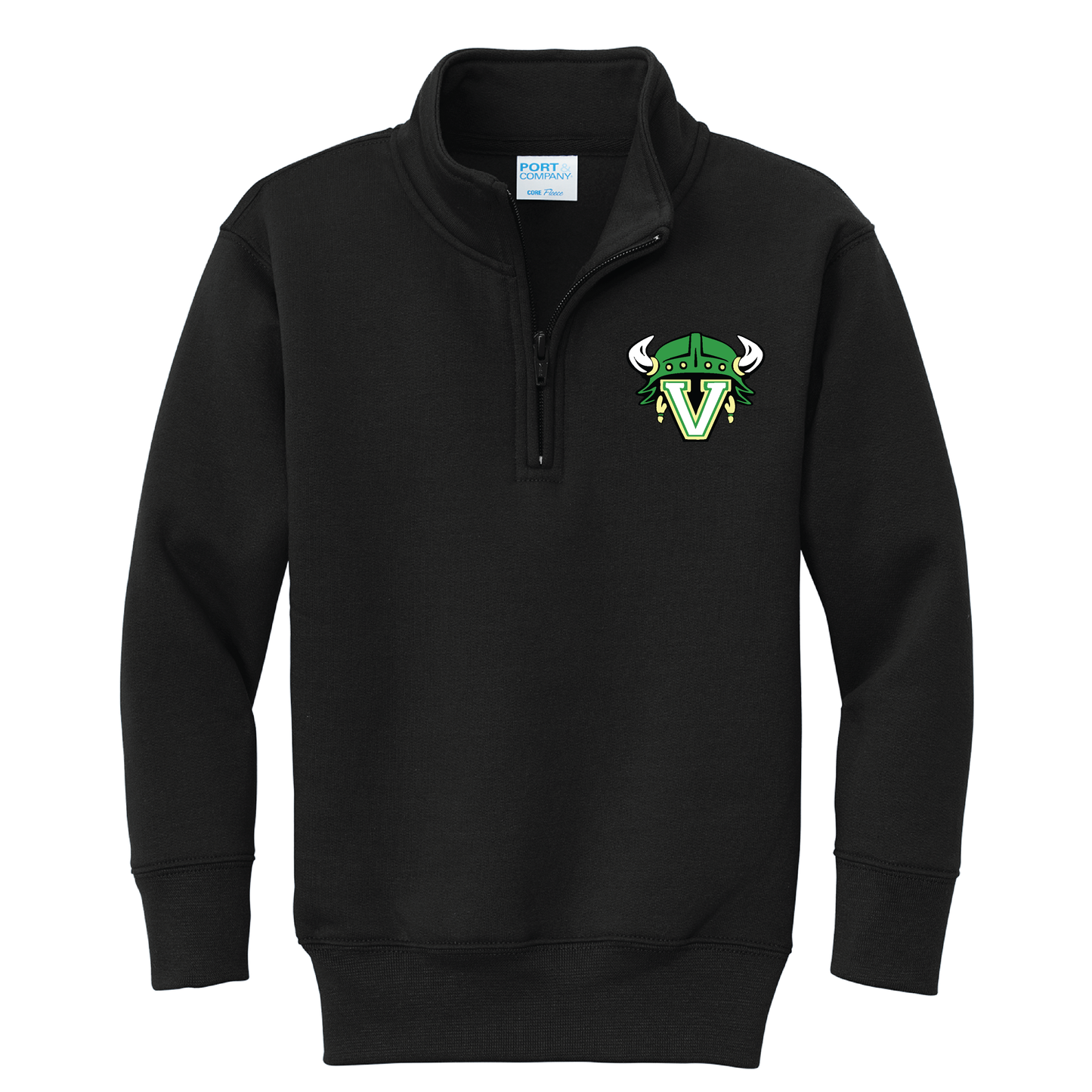 Valparaiso Vikings | Vikings Helmet 1/4 Zip Jacket - Nottingham Embroidery