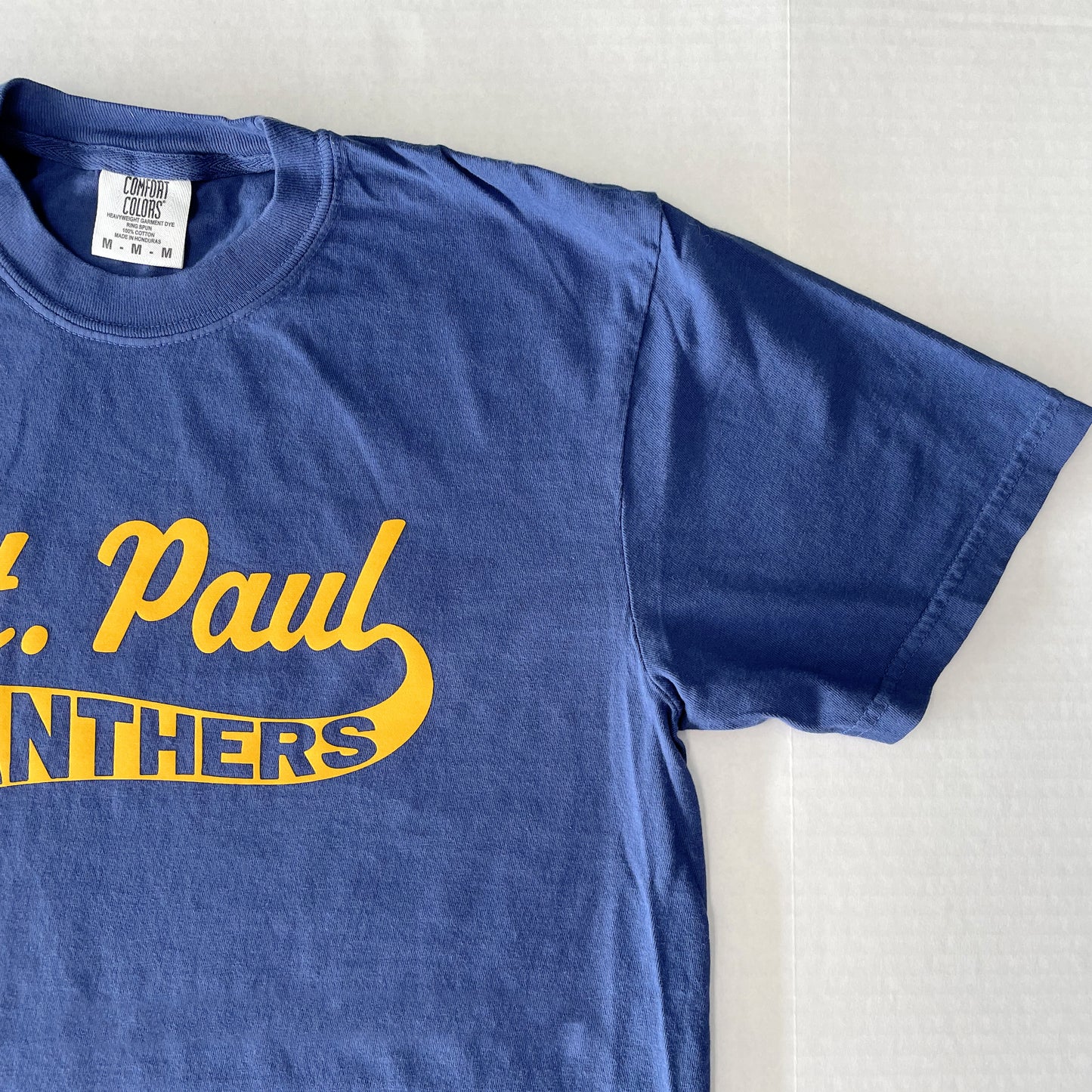 Saint Paul Panthers: Soft Flock Varsity Tee