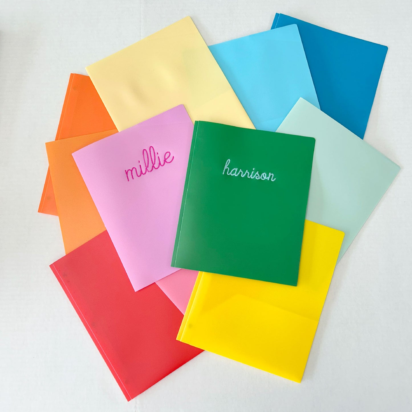 Back to School: Custom Embroidered School Folder