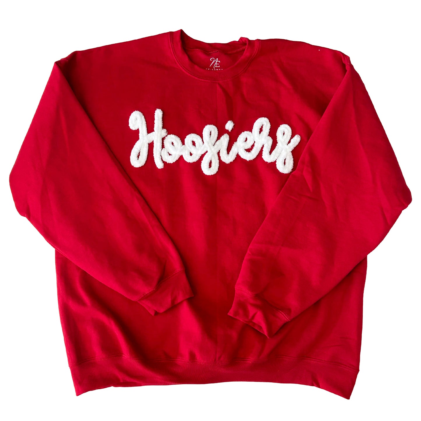 indiana hoosiers football basketball yarn embroidery sweatshirt