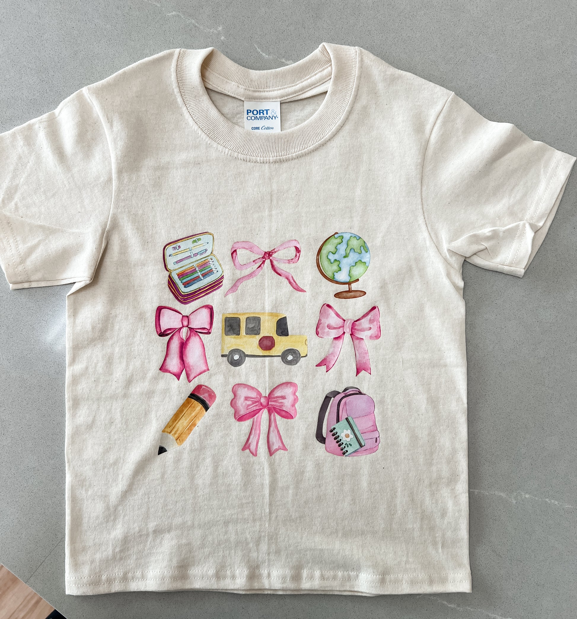 Back to School Girls T-Shirt - Nottingham Embroidery