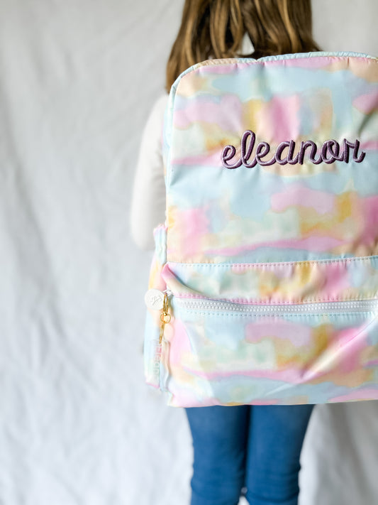 Custom Embroidered TRVL Backpacker - Nottingham Embroidery