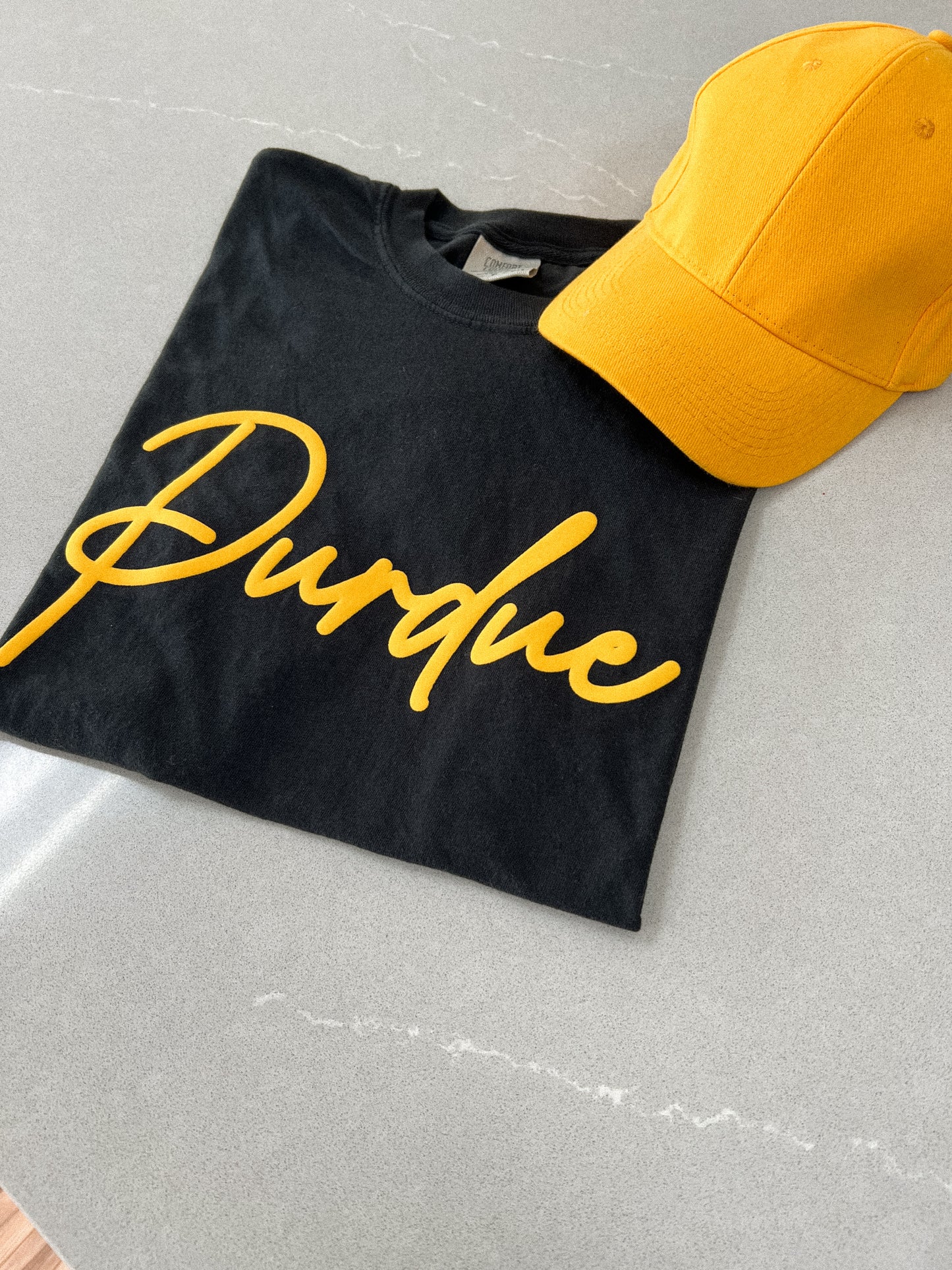 Purdue | Puff Comfort Colors® T-Shirt - Nottingham Embroidery