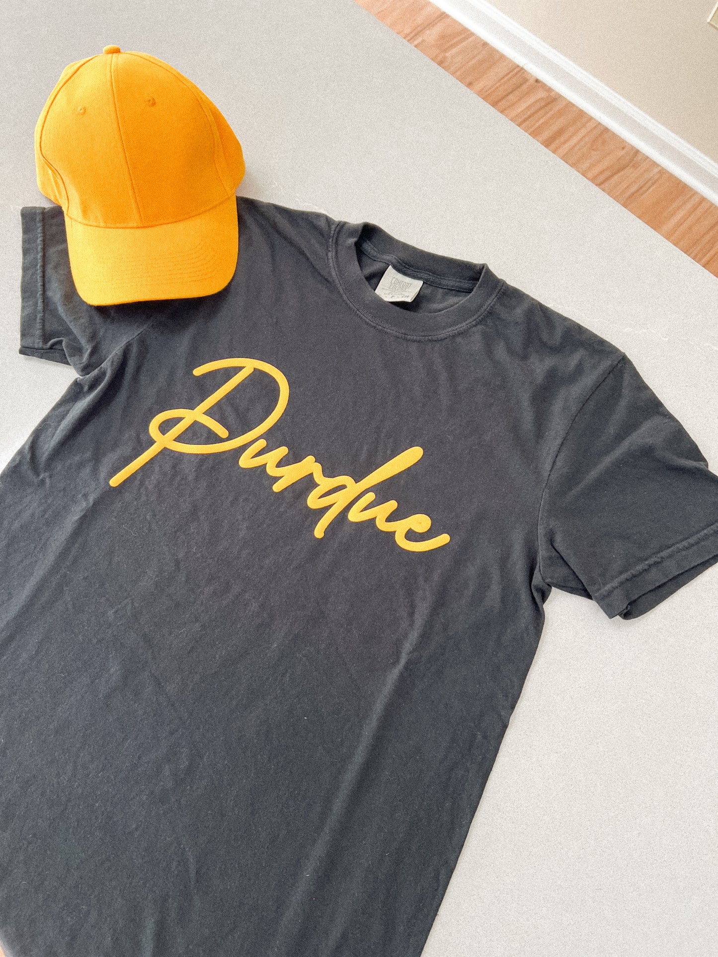 Purdue | Puff Comfort Colors® T-Shirt - Nottingham Embroidery