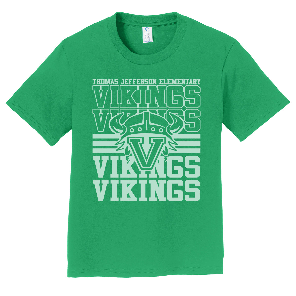 Thomas Jefferson Elementary School: Helmet Overlay Shirt