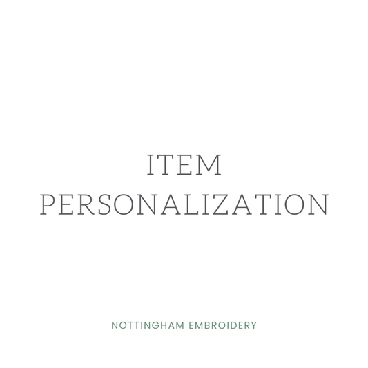 Item Personalization - Nottingham Embroidery