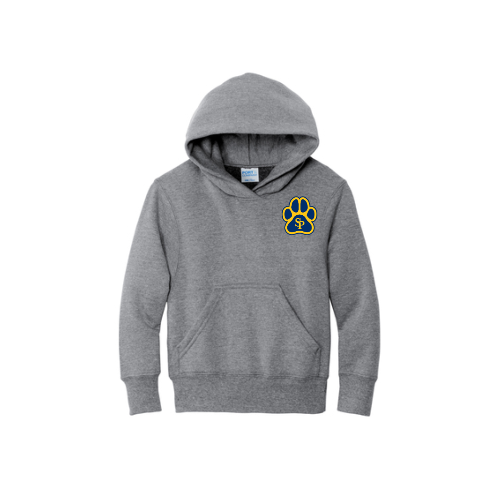Saint Paul Panthers |  Port & Company® Youth Core Fleece Pullover Hooded Sweatshirt - Nottingham Embroidery