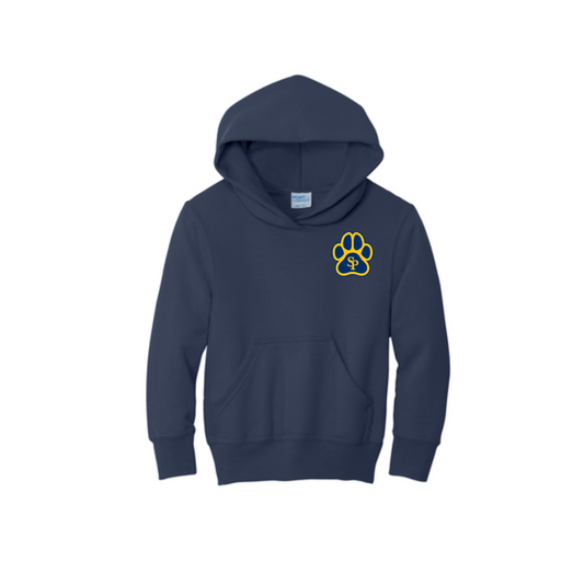Saint Paul Panthers |  Port & Company® Youth Core Fleece Pullover Hooded Sweatshirt - Nottingham Embroidery