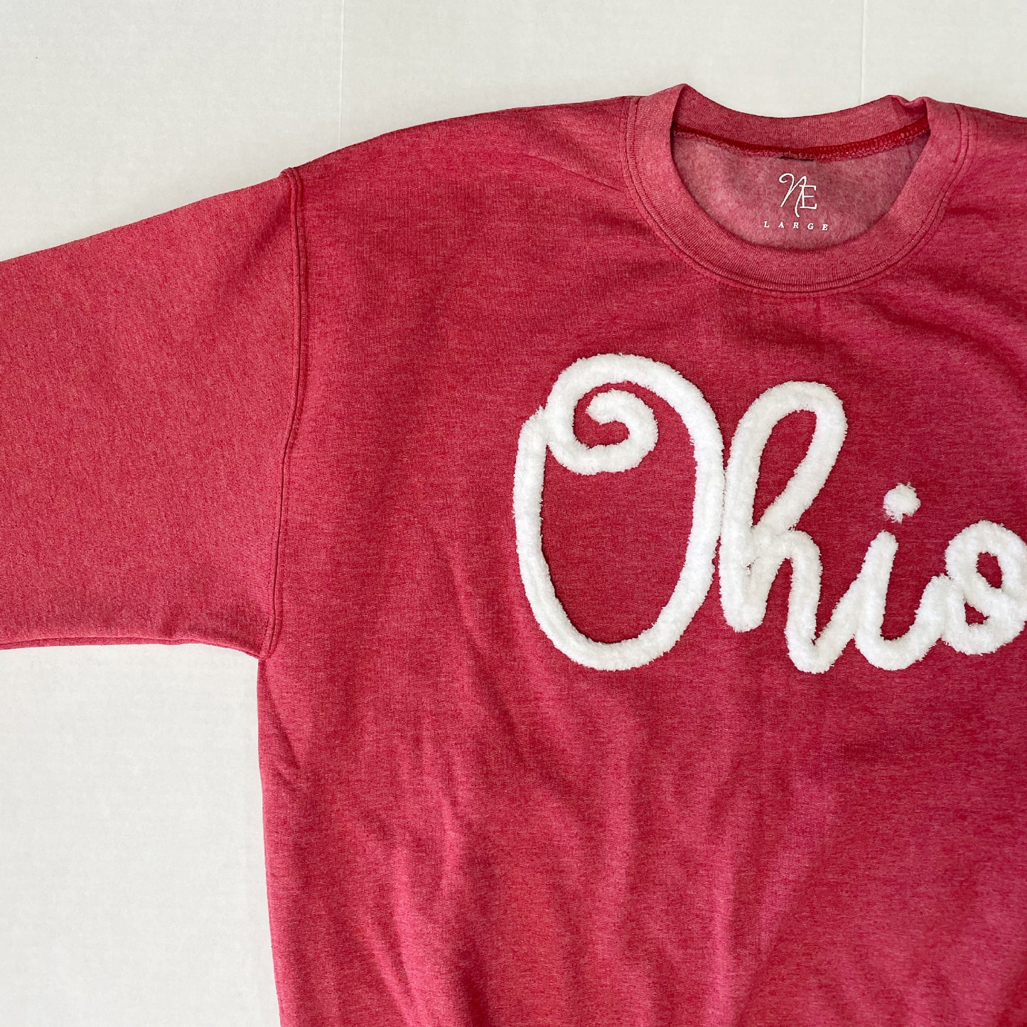 ohio football yarn sweatshirt
