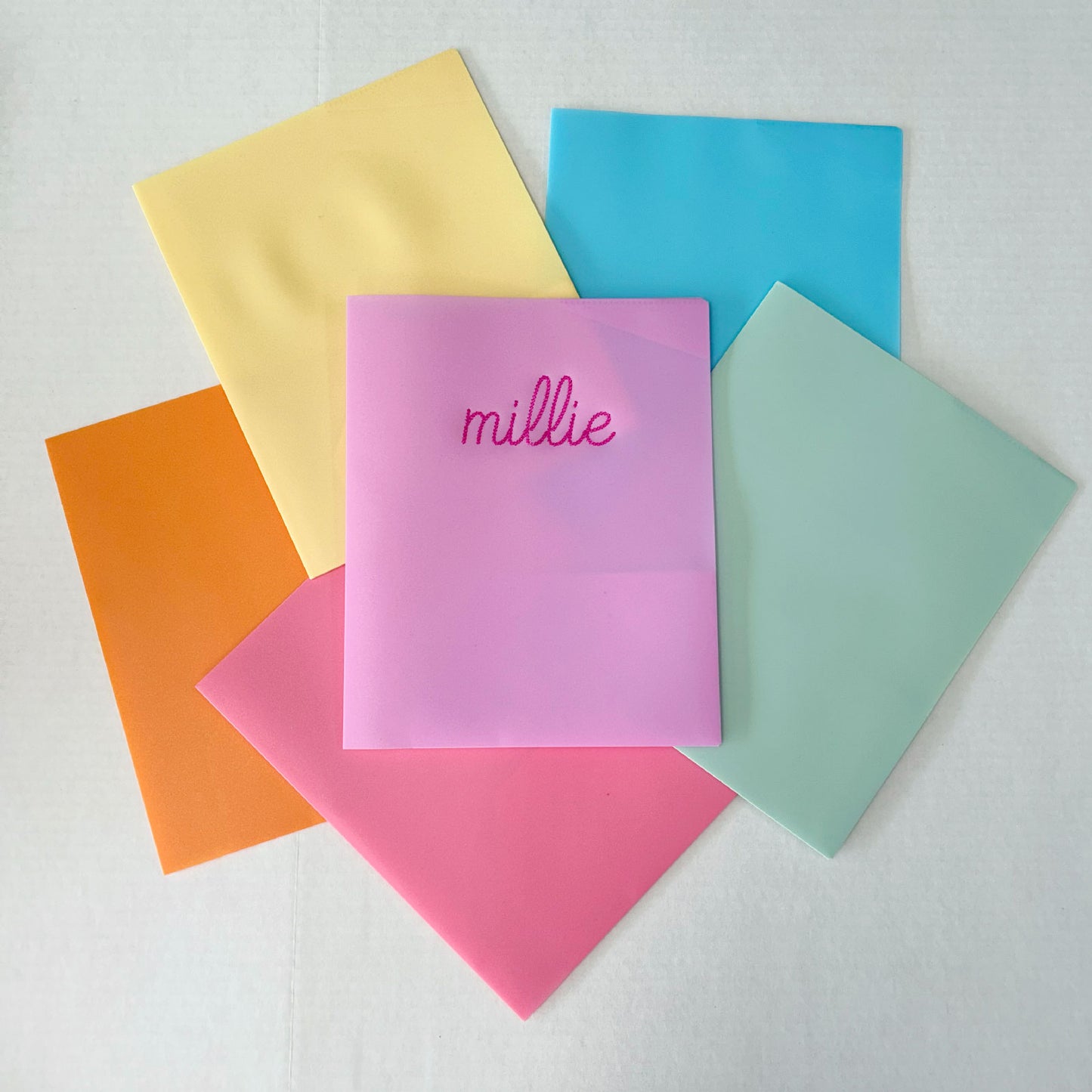 Back to School: Custom Embroidered School Folder