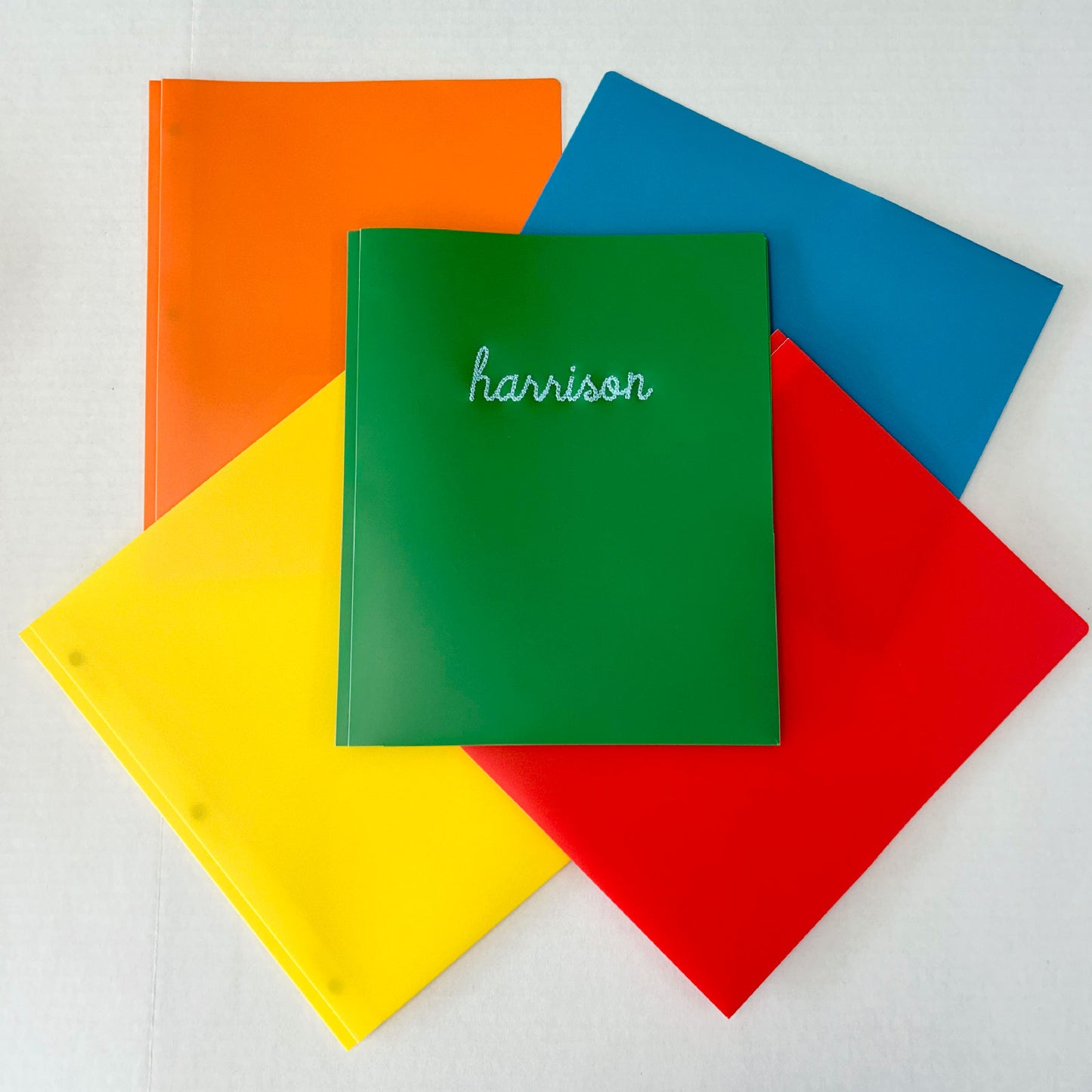 Back to School: Custom Embroidered School Folder