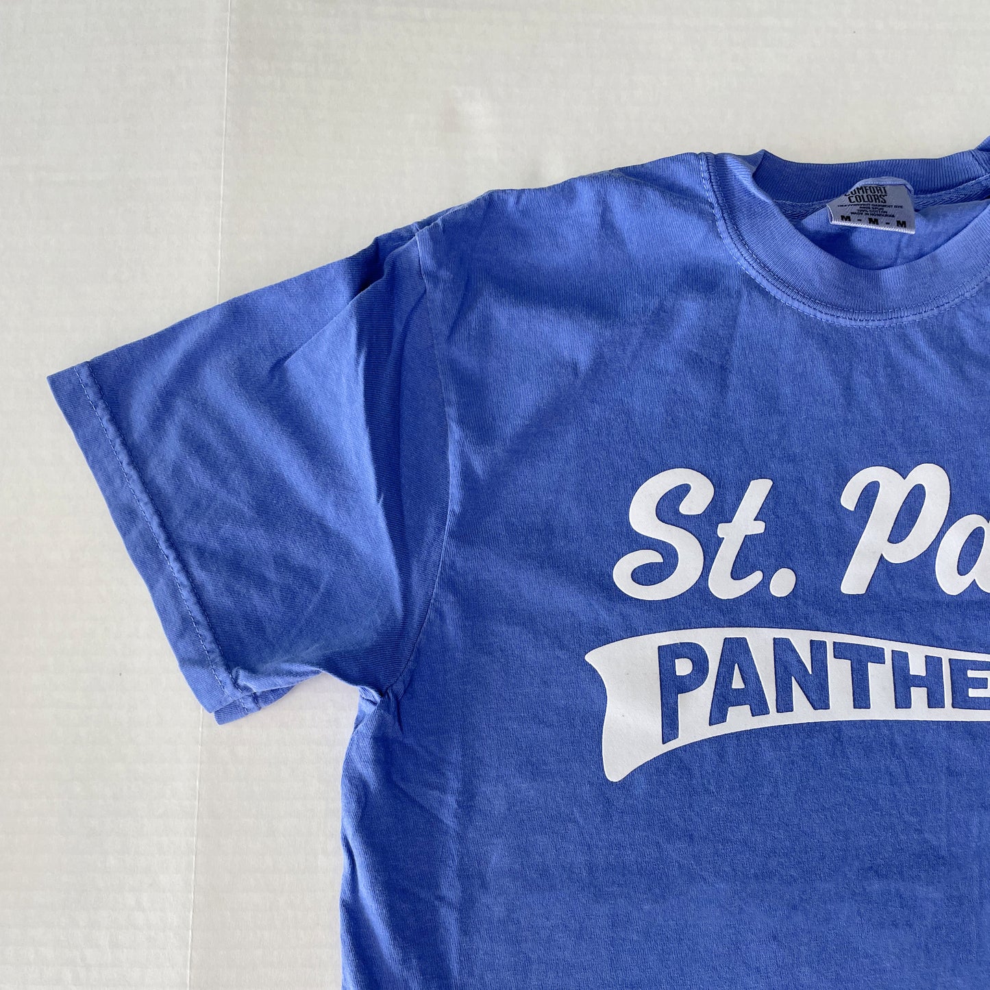 Saint Paul Panthers: Soft Flock Varsity Tee