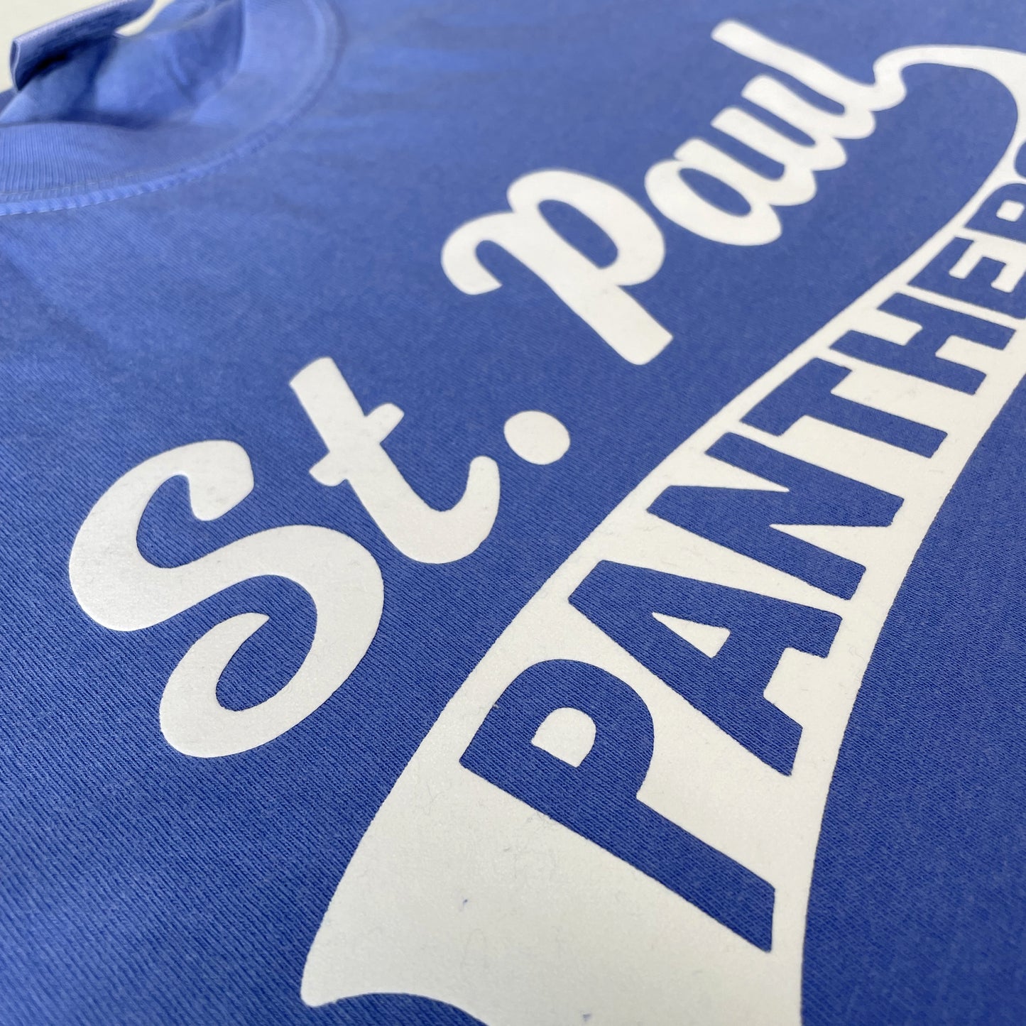 Saint Paul Panthers: Soft Flock Varsity Tee