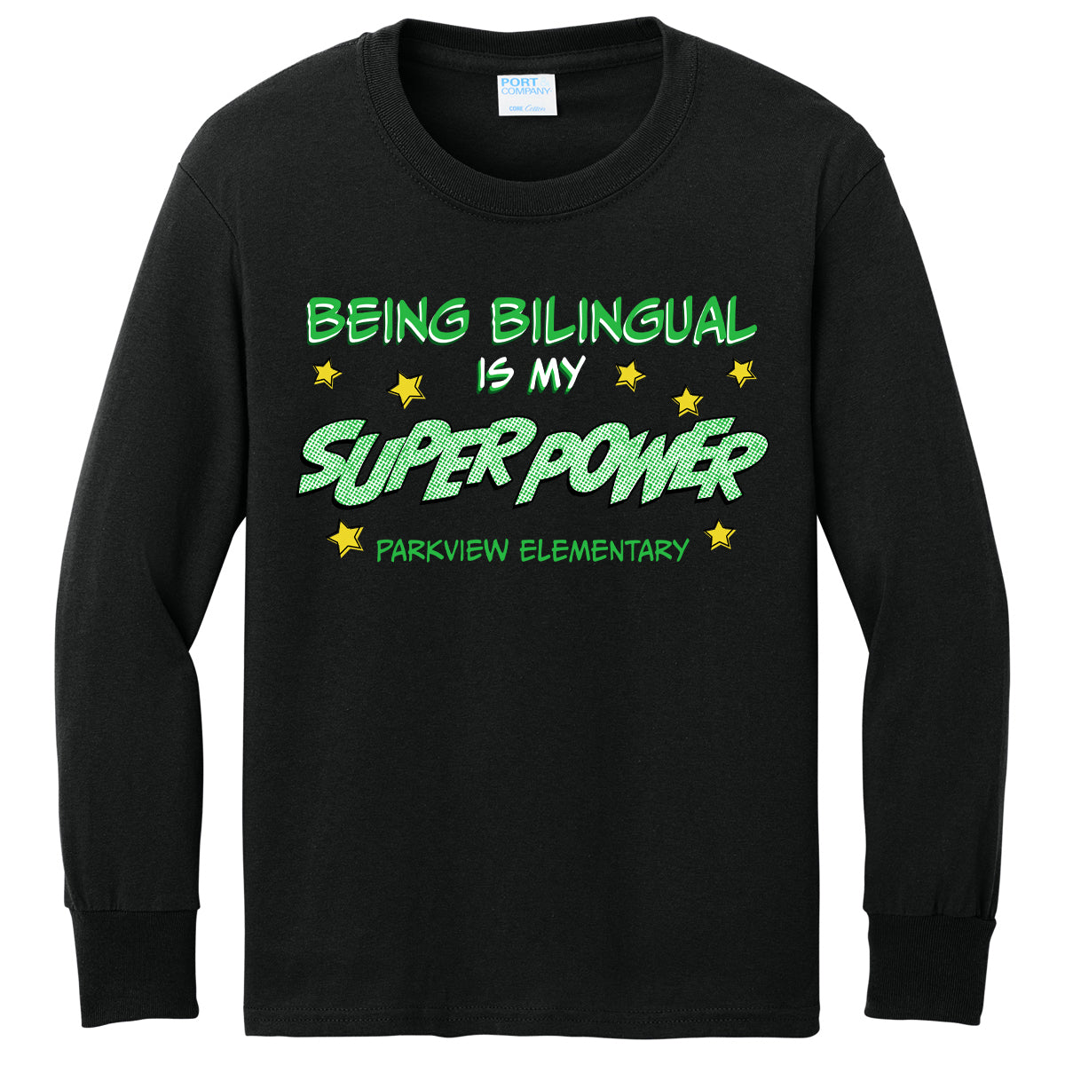 Parkview Elementary School: Bilingual Super Power Shirt