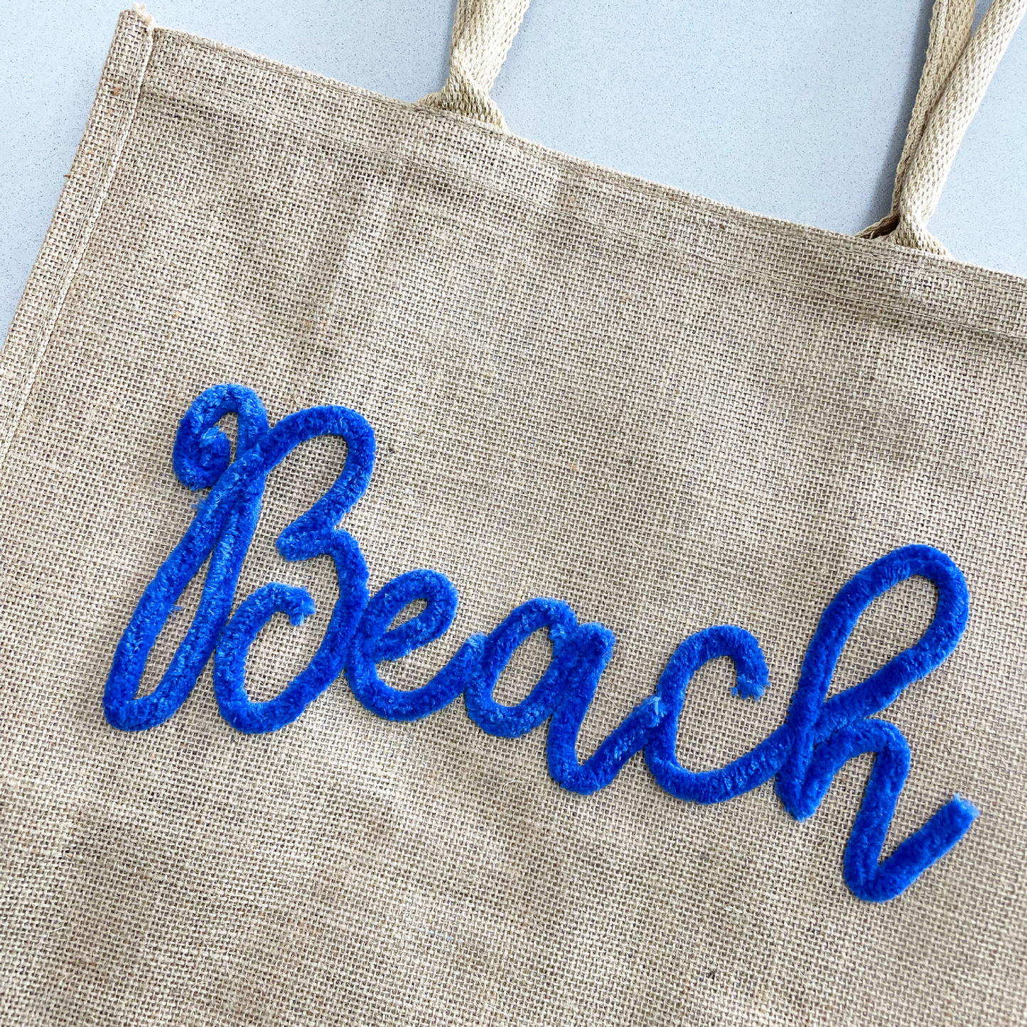Summer Vacation: Chenillé Jute Tote