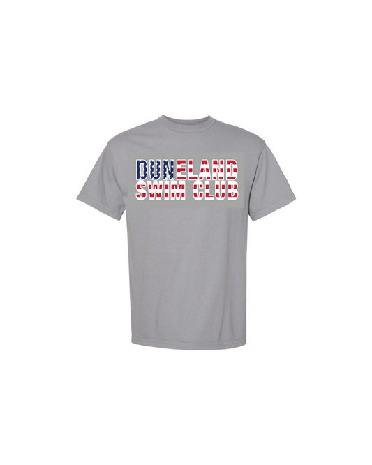 Duneland Swim Club Patriotic Youth T-Shirt - Nottingham Embroidery