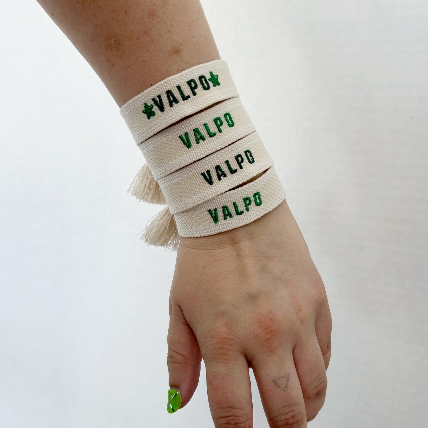 Valparaiso Vikings: Embroidered Valpo Bracelet