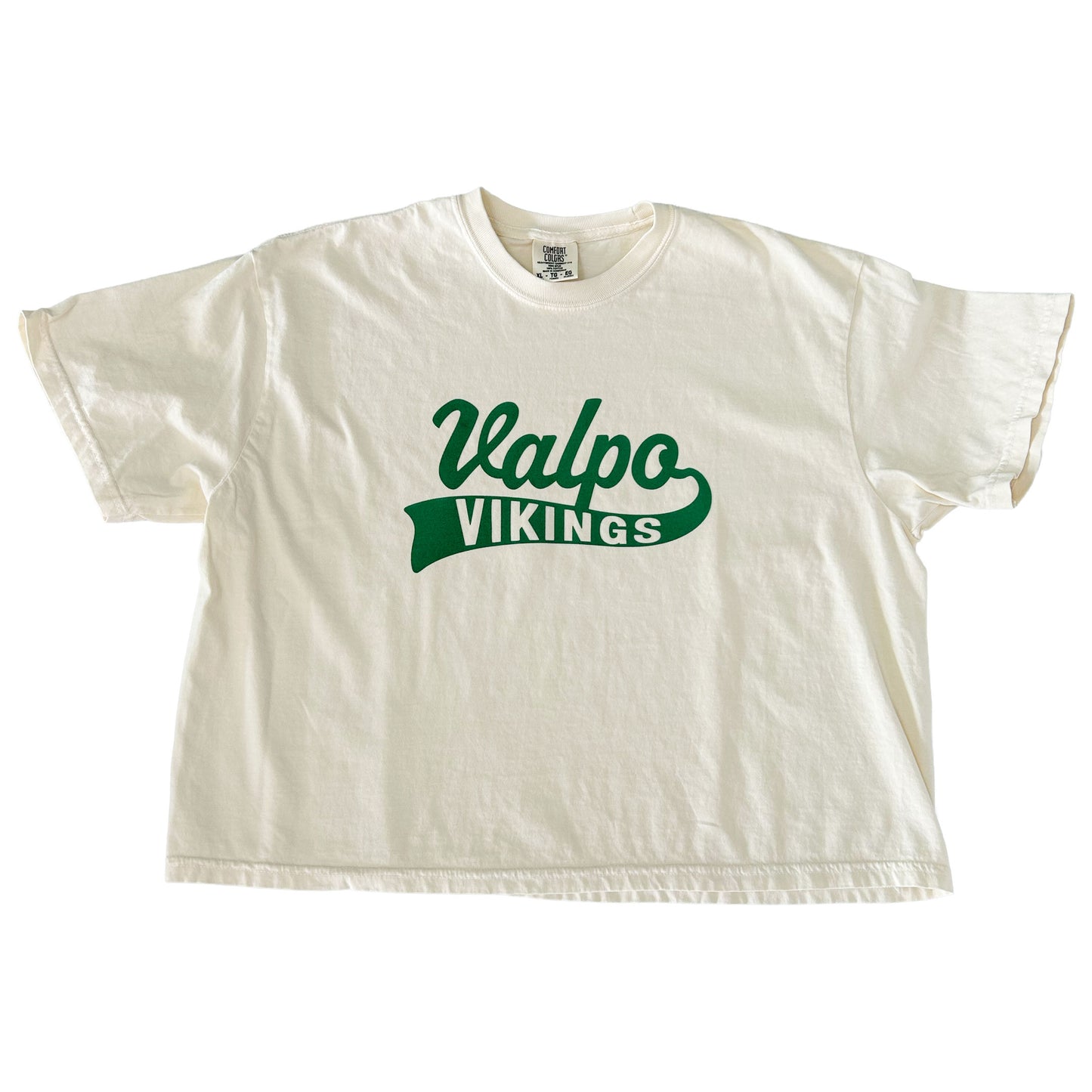 Valparaiso Vikings: Soft Flock Varsity Boxy Tee