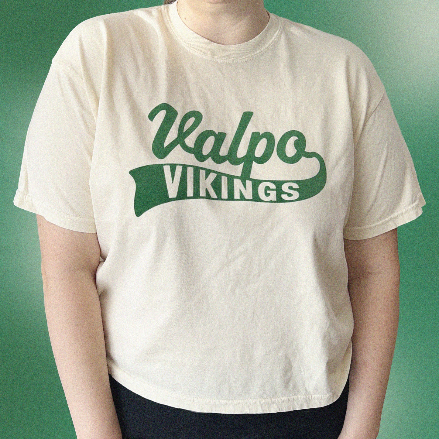 Valparaiso Vikings: Soft Flock Varsity Boxy Tee