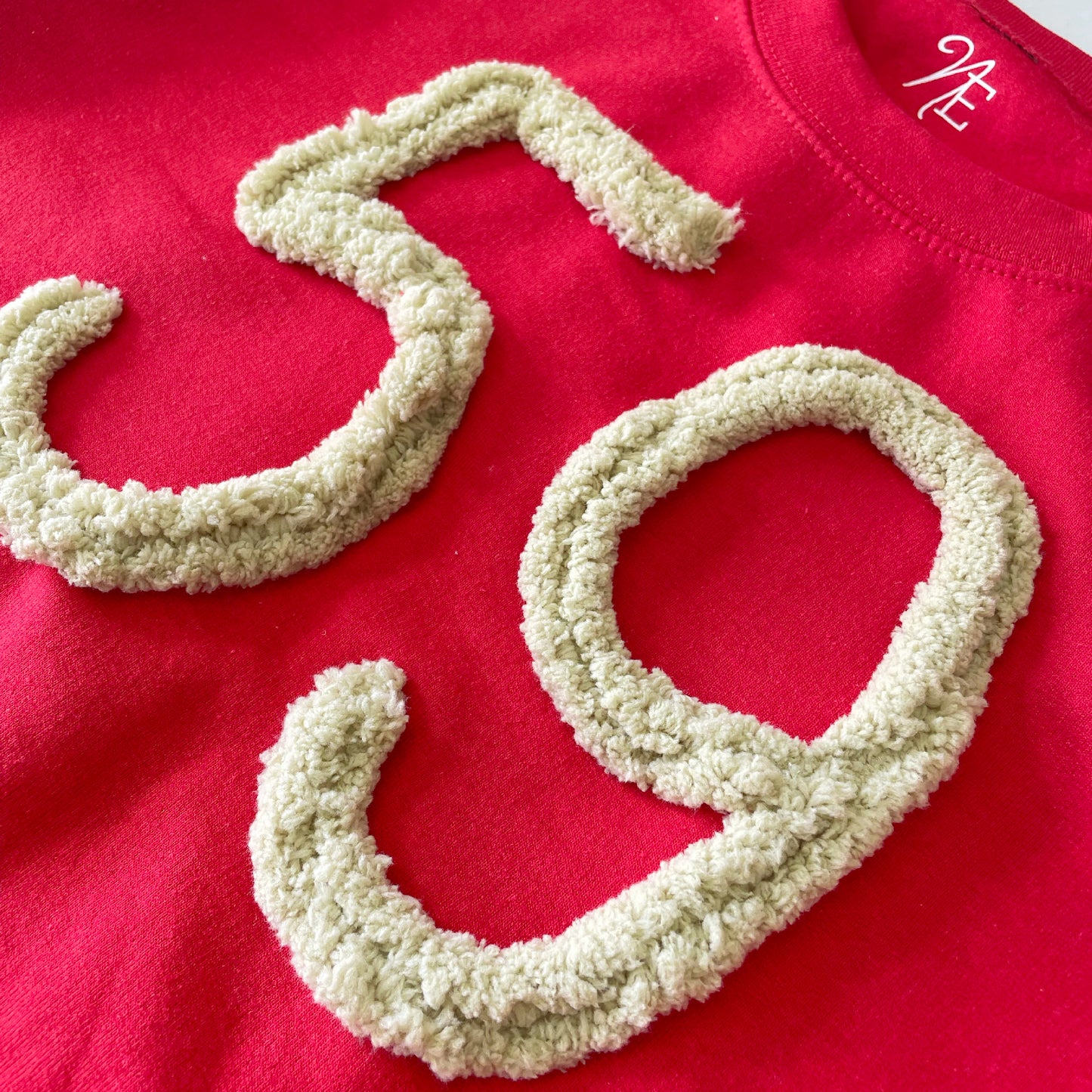 Andrean High School: 59ers Chenillé Crewneck | Embroidered Yarn Sweatshirt