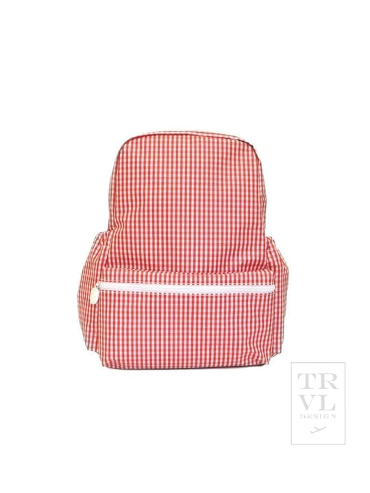 Custom Gingham TRVL Backpacker - Nottingham Embroidery