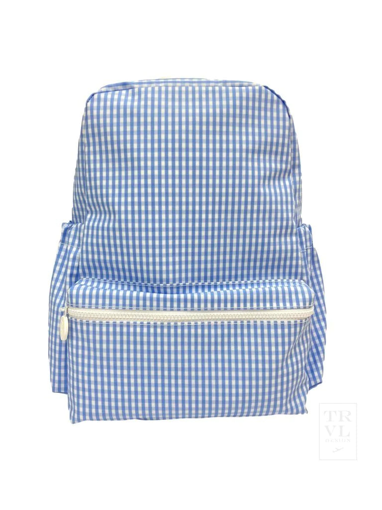 Custom Gingham TRVL Backpacker - Nottingham Embroidery