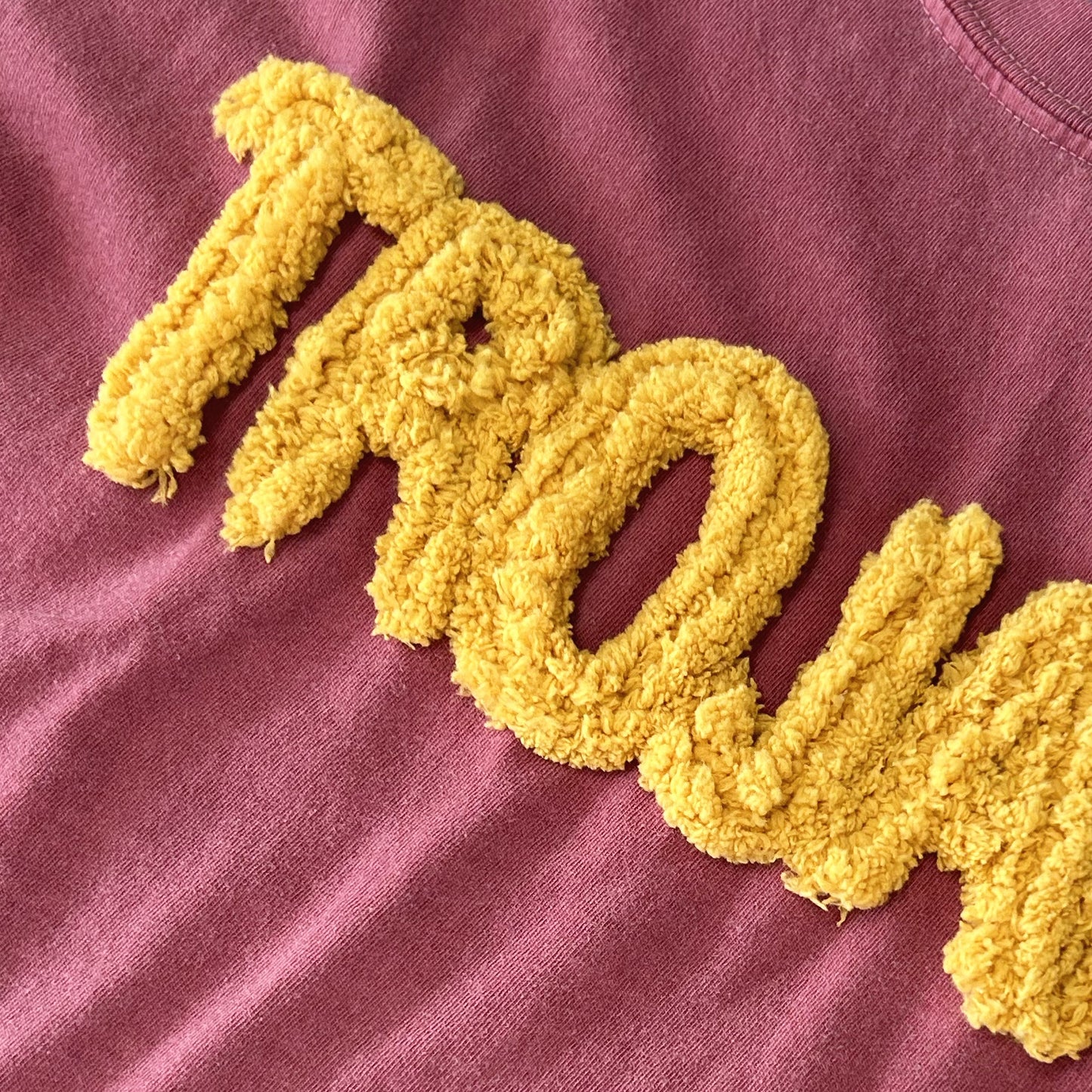 Chesterton Trojans: Chenillé Tee | Embroidered Yarn T-Shirt