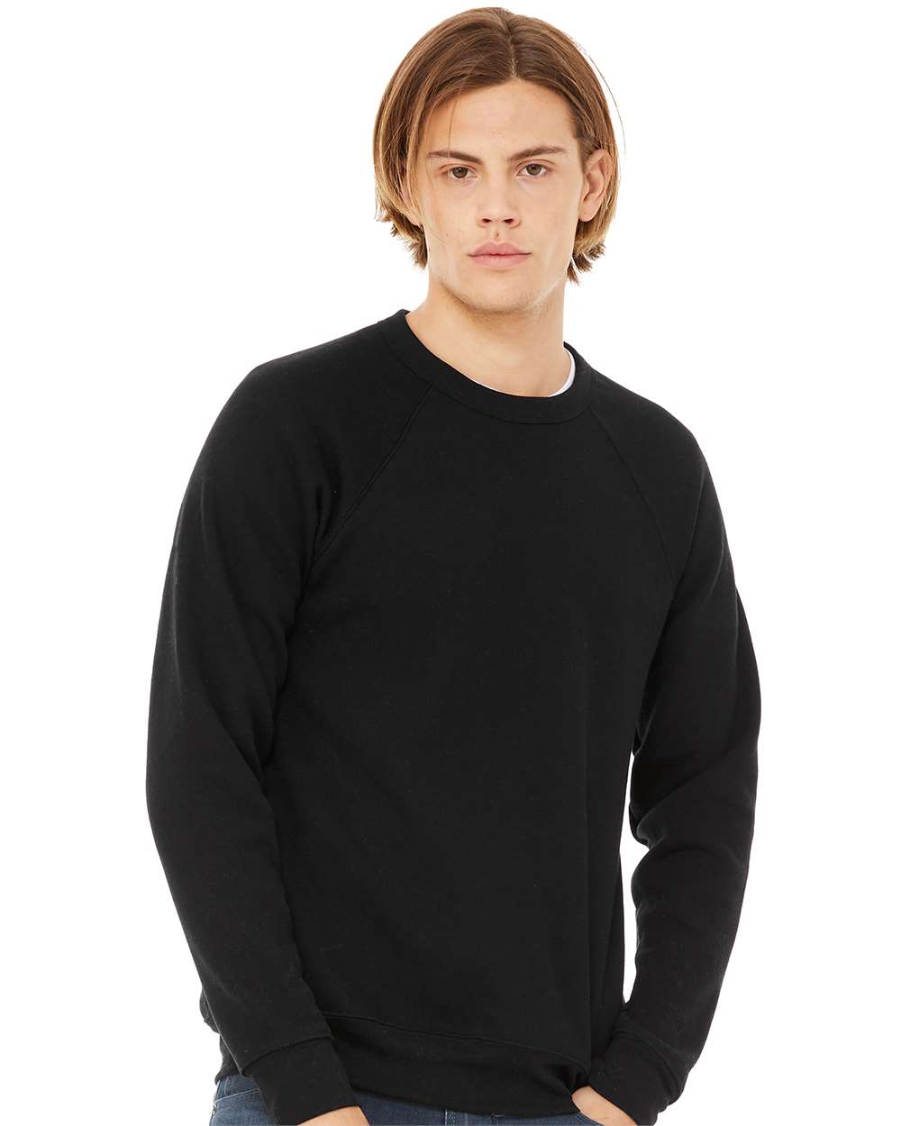 Custom Raglan Crewneck Sweatshirt - Nottingham Embroidery