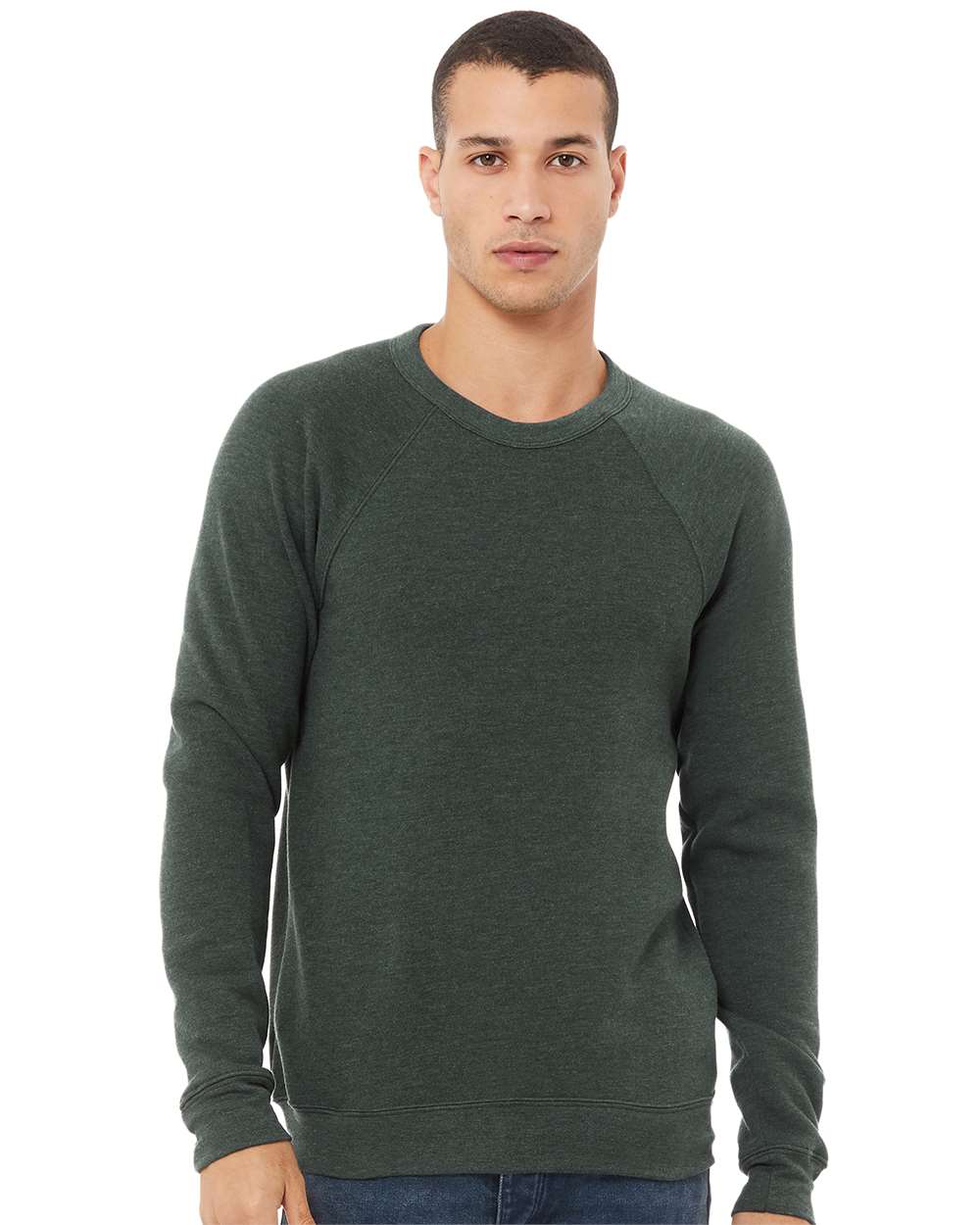Custom Raglan Crewneck Sweatshirt - Nottingham Embroidery