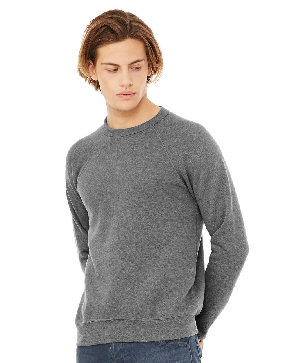 Custom Raglan Crewneck Sweatshirt - Nottingham Embroidery