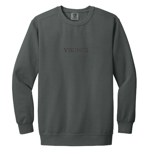 Valparaiso | Embroidered Block VIKINGS Crewneck