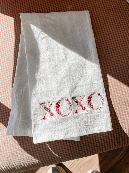 Valentine's Day | XO Floral Tea Towel