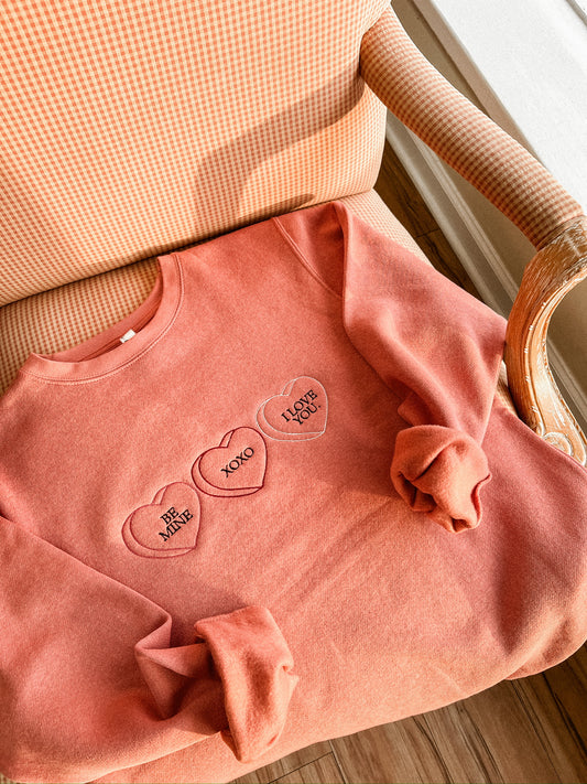 Valentine's Day | Conversation Heart Crewneck