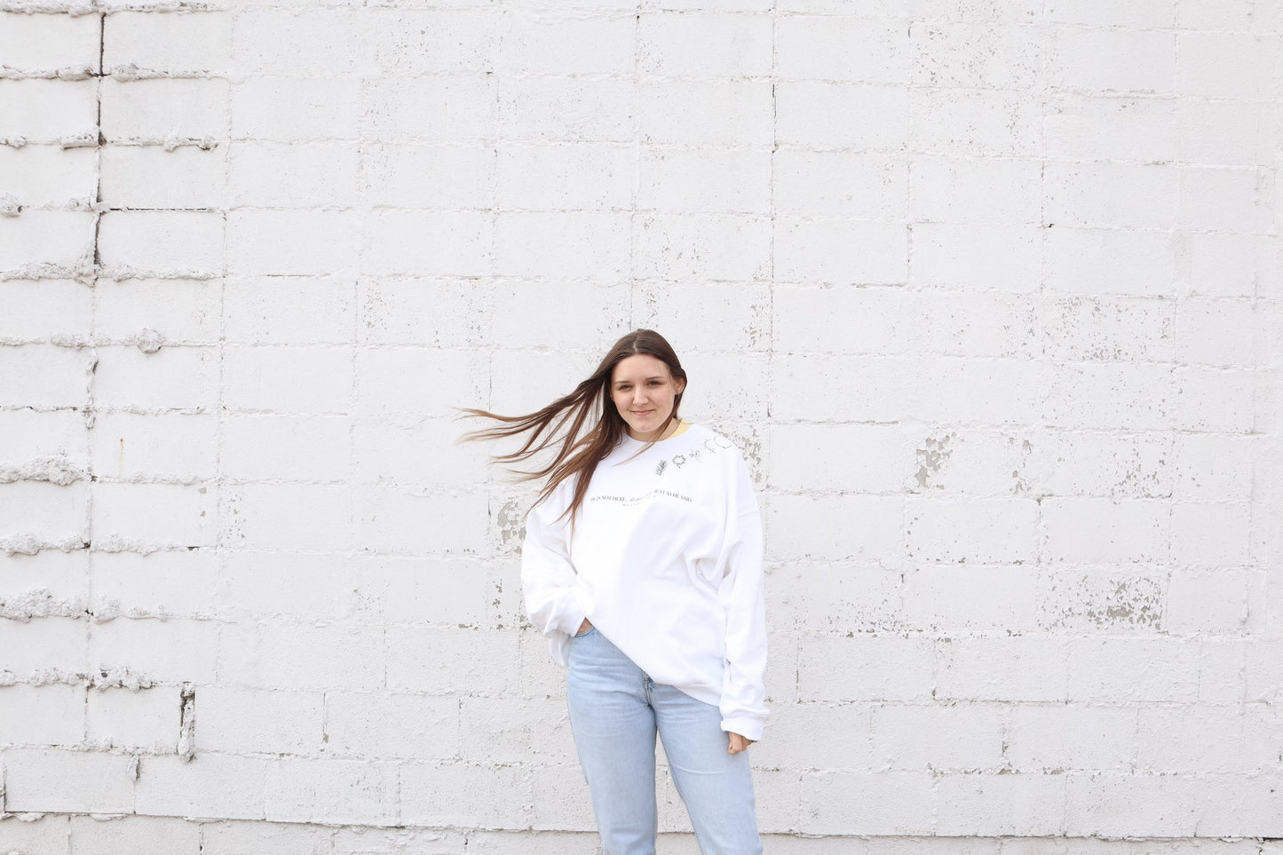 He Has Risen Sweatshirt | Nottingham Embroidery x Olive Branch Faith - Nottingham Embroidery