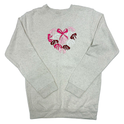 Valentine's Day | Bow Heart Crewneck