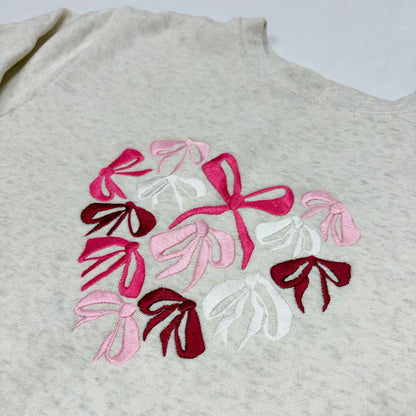 Valentine's Day | Bow Heart Crewneck