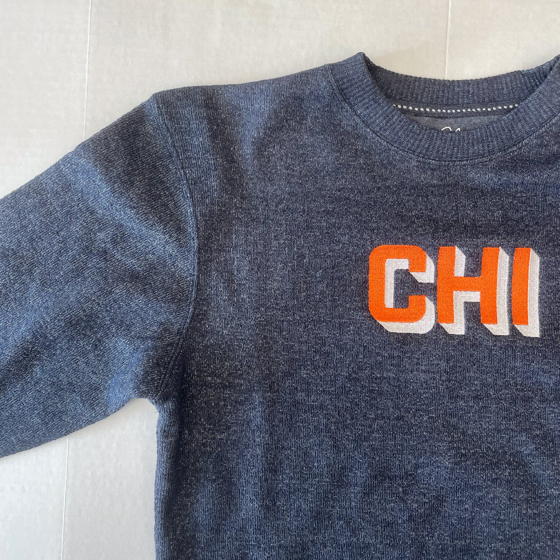 chicago bears embroidery sweater