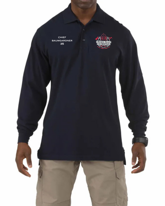 CPFD Professional Long Sleeve Polo Shirt