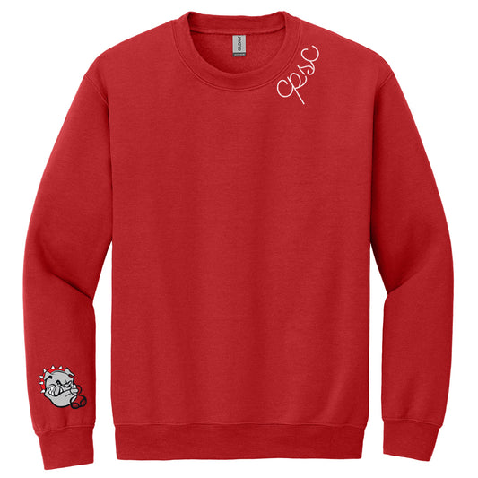 Crown Point Swim Club: Chain Stitched Collar Crewneck