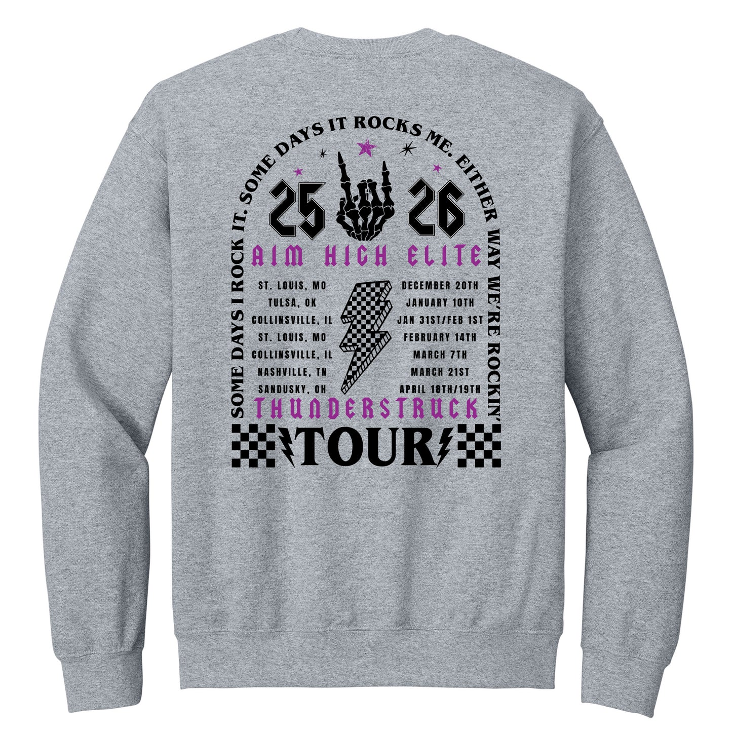 Aim High Elite: Thunderstruck Tour Shirt