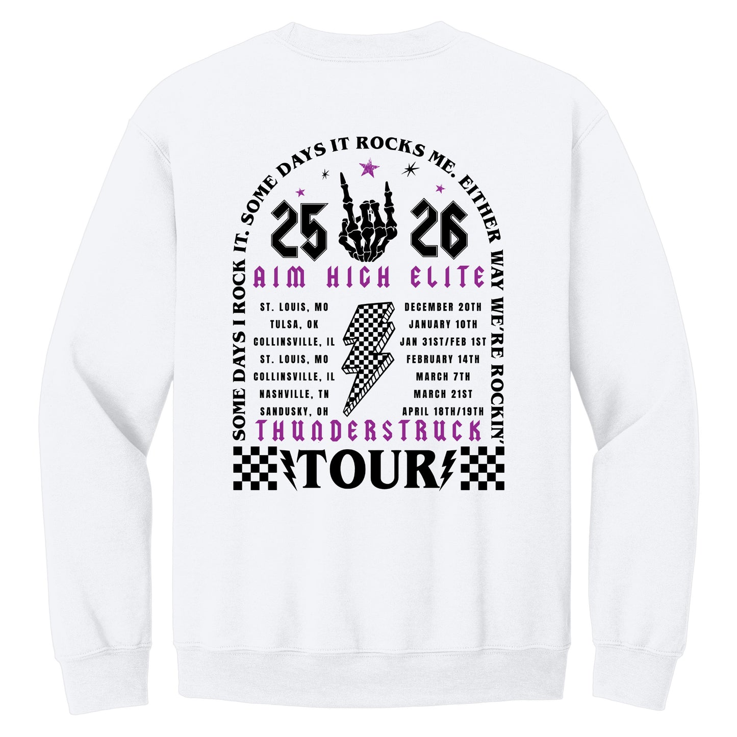 Aim High Elite: Thunderstruck Tour Shirt