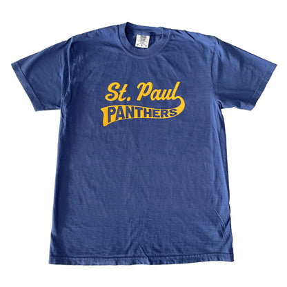 Saint Paul Panthers: Soft Flock Varsity Tee