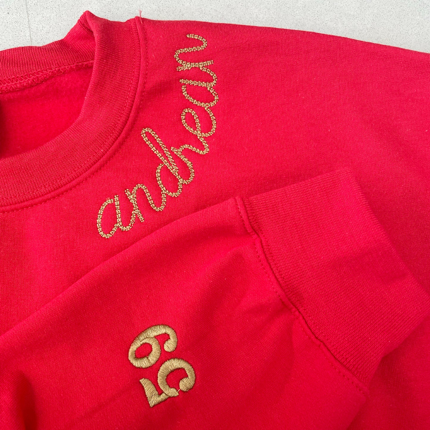 Andrean High School: Chain Stitched Collar Crewneck