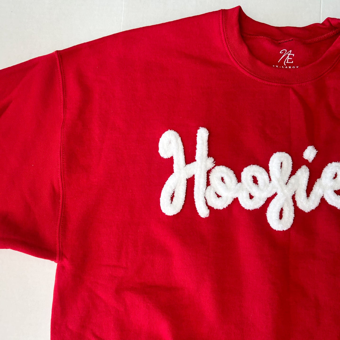 indiana hoosiers football basketball yarn embroidery sweatshirt