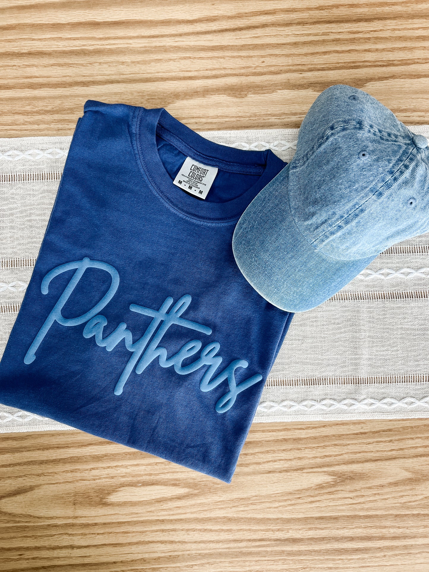 Saint Paul Panthers | Puff Comfort Colors® T-Shirt - Nottingham Embroidery
