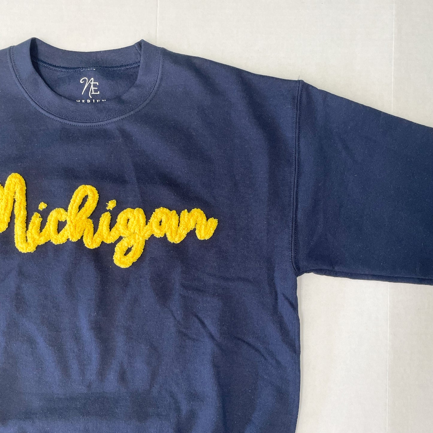 michigan football embroidery sweatshirt